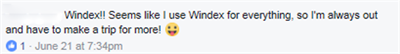 Windex Comment Windex Comment