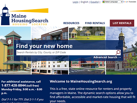 Feature-MaineHousingSearch